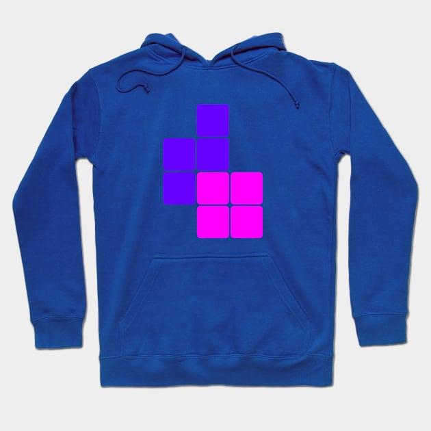 Tetris Pink Purple Hoodie by BITLY